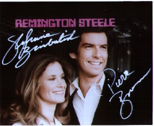 Stephanie Zimbalist and "Mr. James Bond" Pierce Brosnan